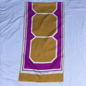 Vintage Pierre Balmain Paris Silk Scarf